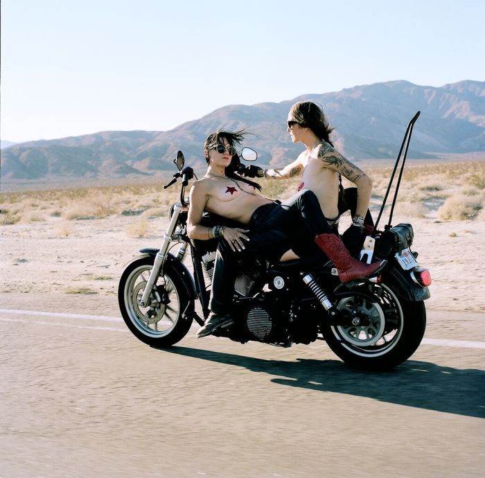 Girls on a motorcycle in Sapporo