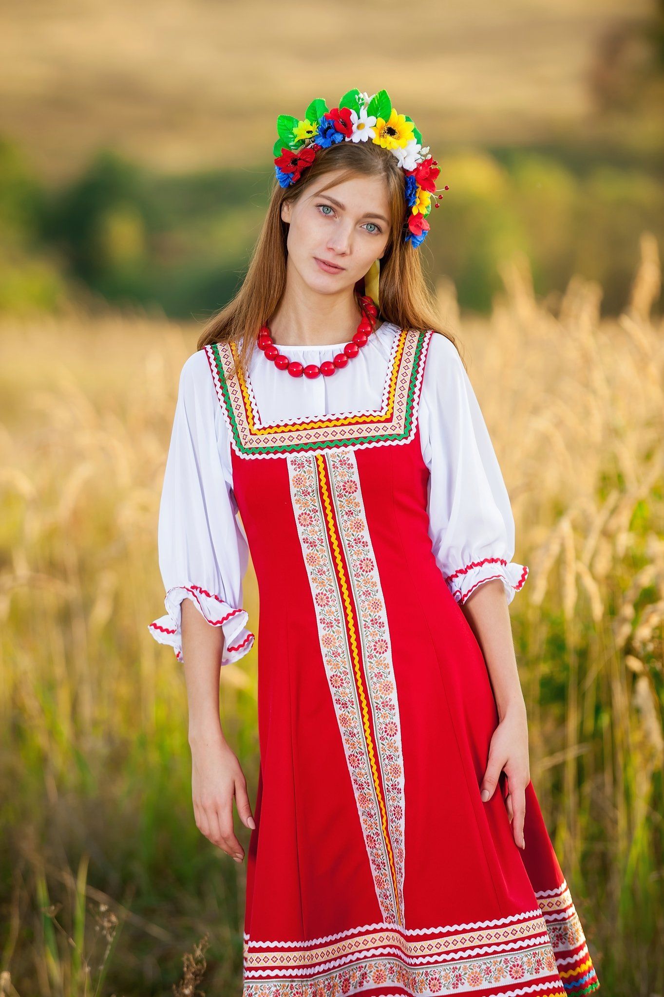 Women in Slavic costumes in Sapporo