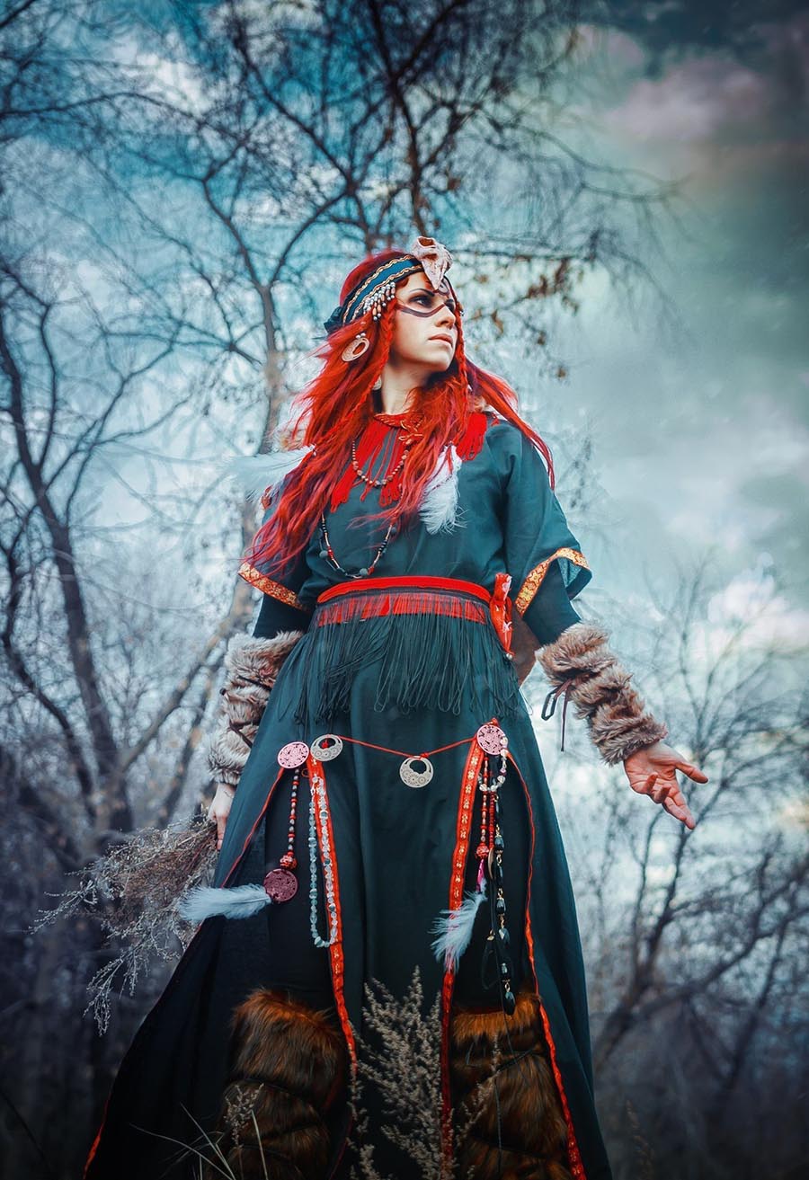 Girls in Slavic costumes underwear in Sapporo