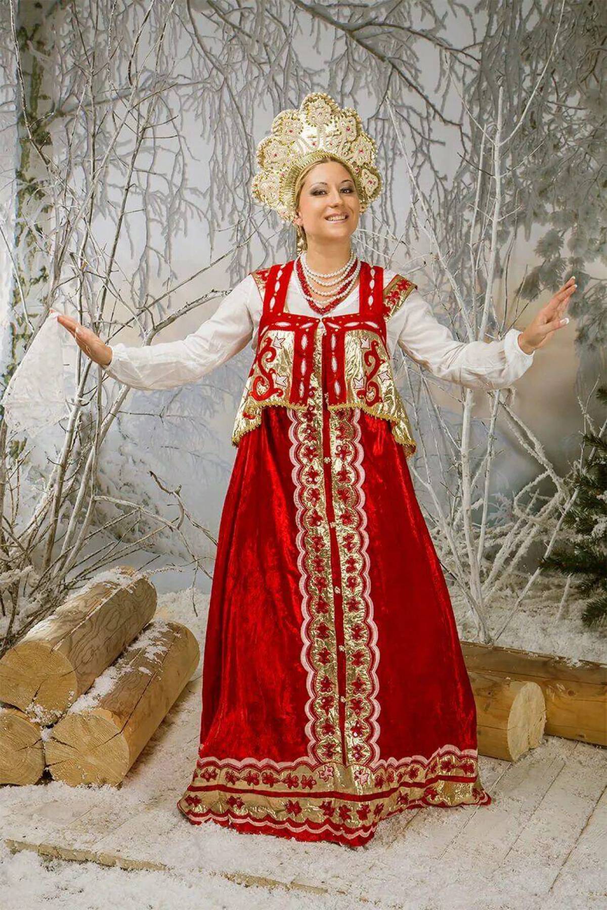 Girls in Slavic costumes in Sapporo