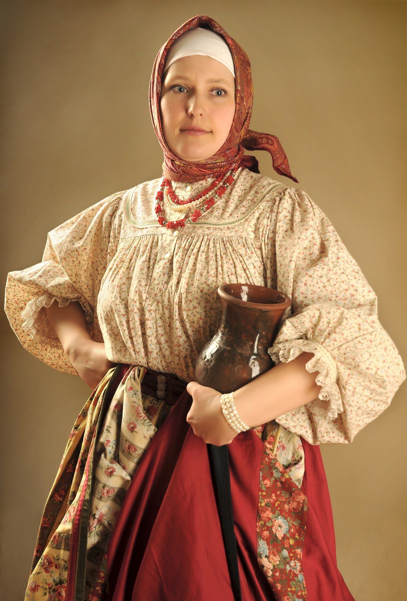 Girls in Slavic costumes in Sapporo